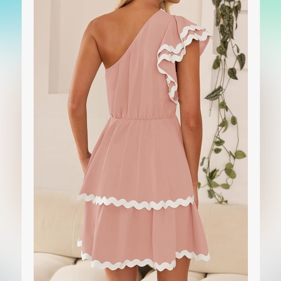 Pink linen Dress Size XL - Picture 2 of 5